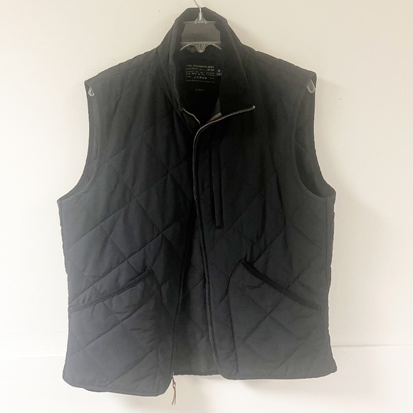 J. Crew Sussex Walker Quilted Vest Men Medium Blue Primaloft Insulated Full Zip - Picture 1 of 9